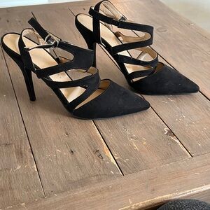 Chinese Laundry Black Strappy Heels